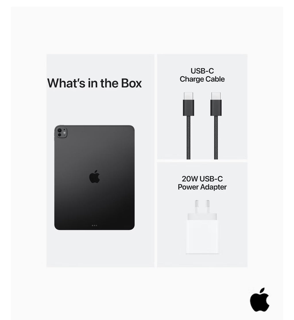 Apple iPad Pro M5 13-inch Wi‑Fi 256GB with standard glass - Space Black or Silver
